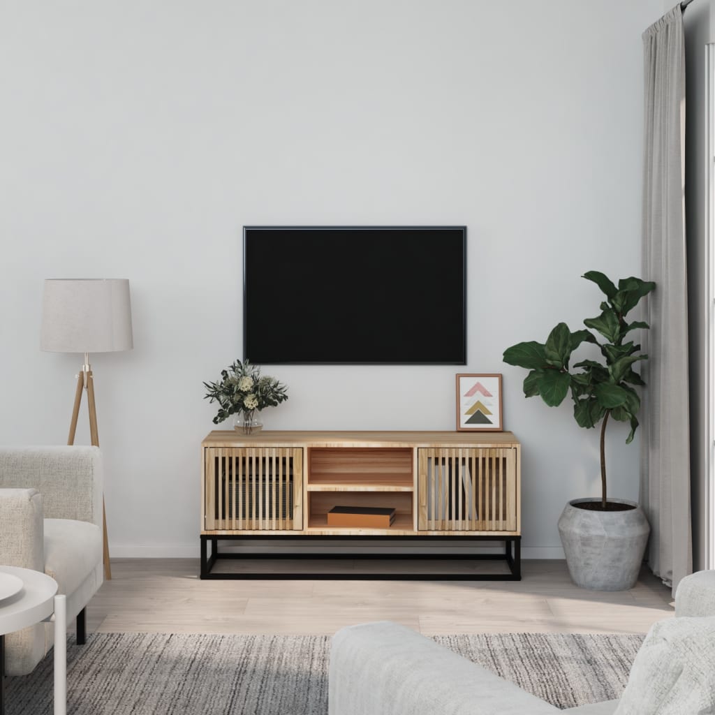 Tv Skříňka 105 X 30 X 45 Cm Kompozitní Dřevo A Železo