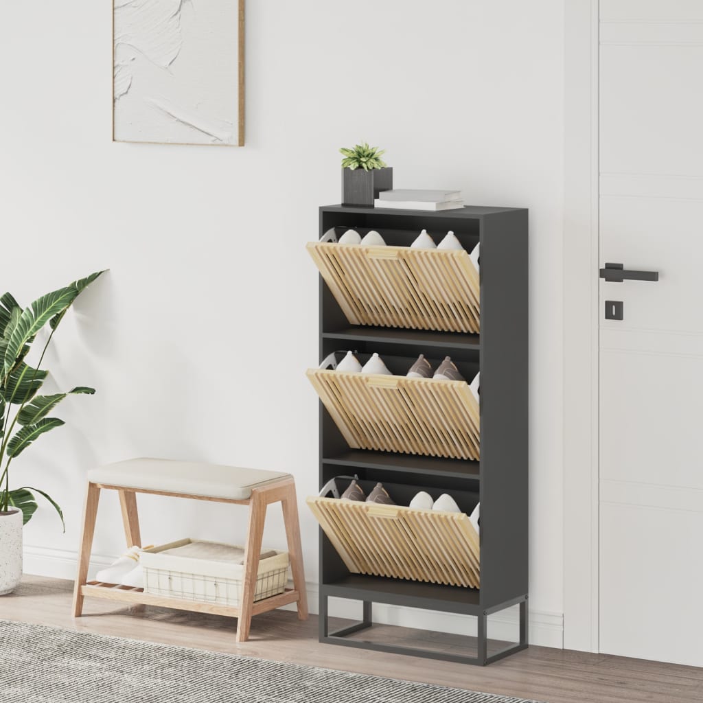 Botník Bílý 52 X 25 X 120 Cm Kompozitní Dřevo
