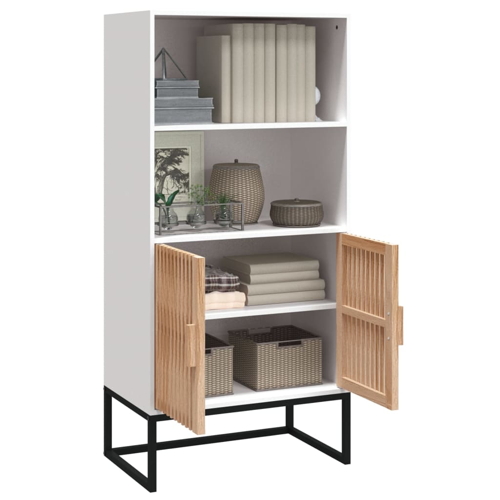 Highboard Bílý 60 X 35 X 125 Cm Kompozitní Dřevo