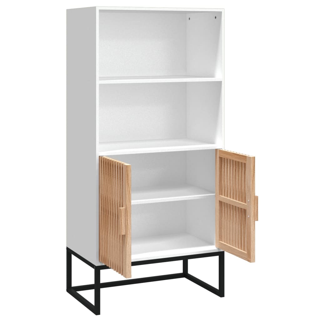 Highboard Bílý 60 X 35 X 125 Cm Kompozitní Dřevo