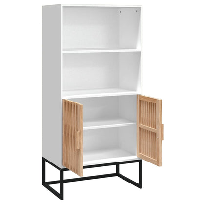 Highboard Bílý 60 X 35 X 125 Cm Kompozitní Dřevo