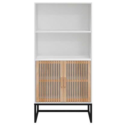 Highboard Bílý 60 X 35 X 125 Cm Kompozitní Dřevo