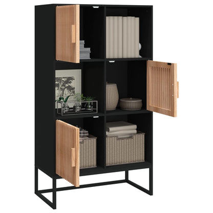 Highboard Černý 70 X 35 X 125 Cm Kompozitní Dřevo
