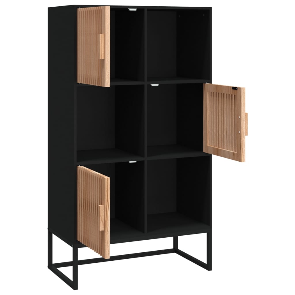 Highboard Černý 70 X 35 X 125 Cm Kompozitní Dřevo