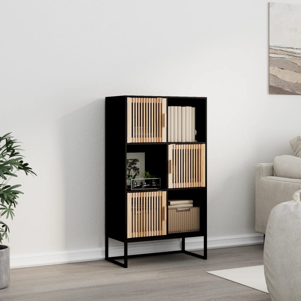 Highboard Černý 70 X 35 X 125 Cm Kompozitní Dřevo