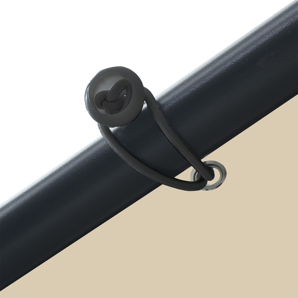 Stříška Béžová 3 X 3 M Ocel A Textil