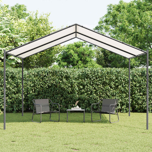 Altán 4 X 4 X 2,6 M Bílý Ocel A Polyester 180 Gsm