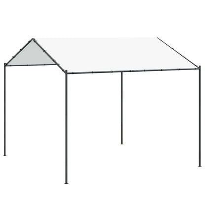 Altán 4 X 4 X 2,6 M Bílý Ocel A Polyester 180 Gsm