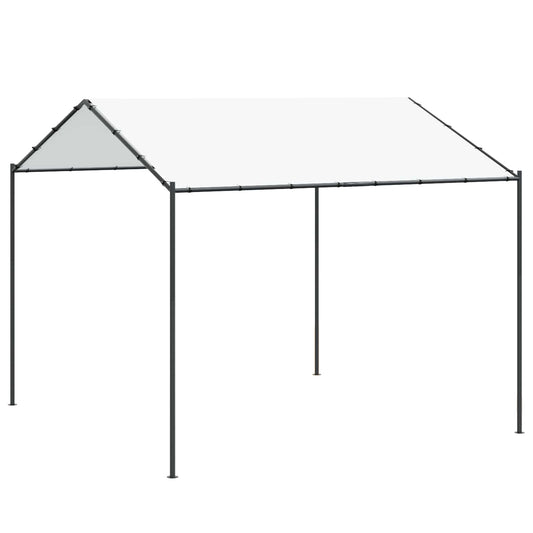 Altán 4 X 4 X 2,6 M Bílý Ocel A Polyester 180 Gsm