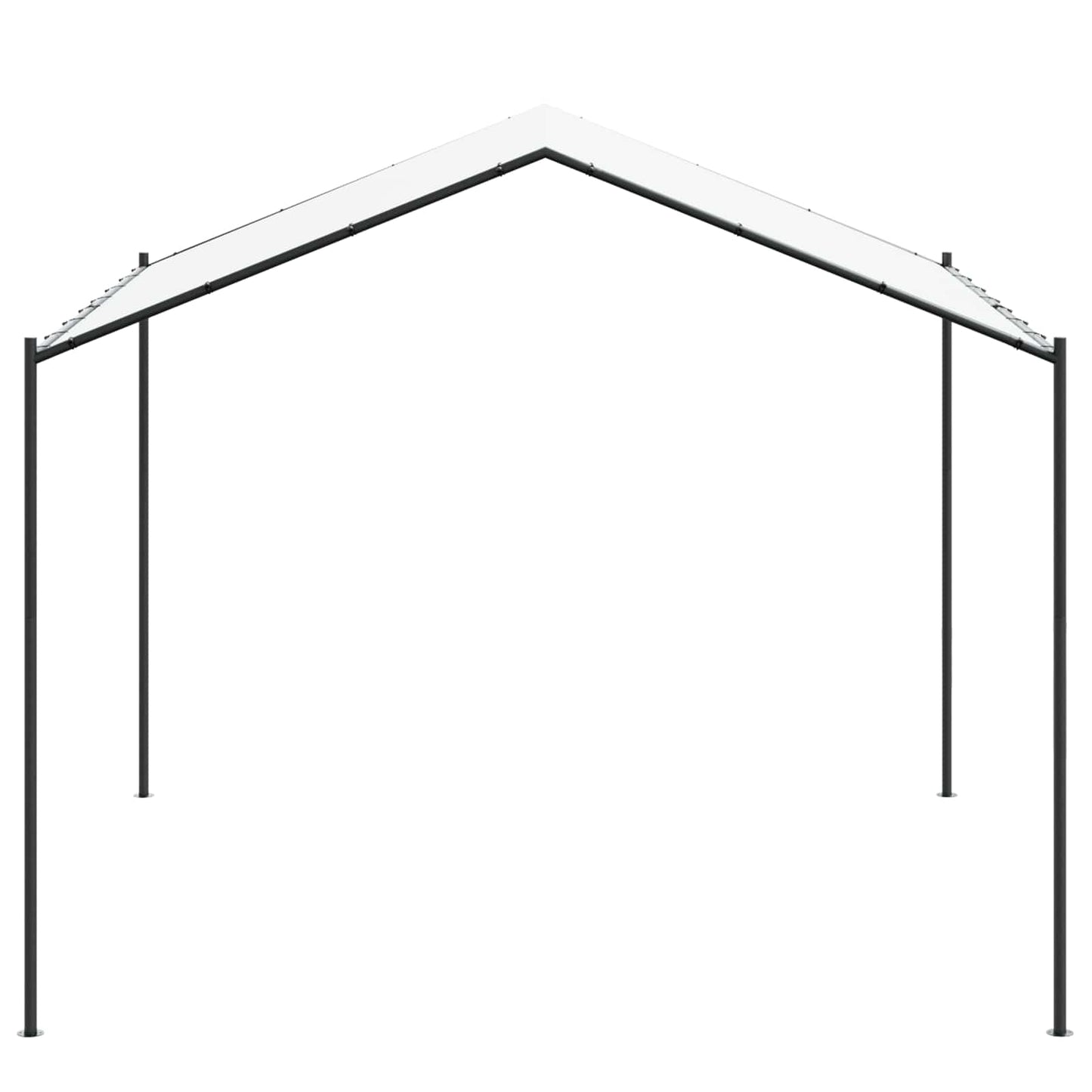 Altán 4 X 4 X 2,6 M Bílý Ocel A Polyester 180 Gsm