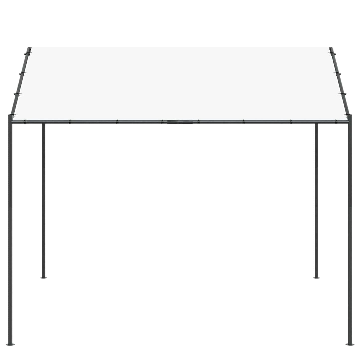 Altán 4 X 4 X 2,6 M Bílý Ocel A Polyester 180 Gsm