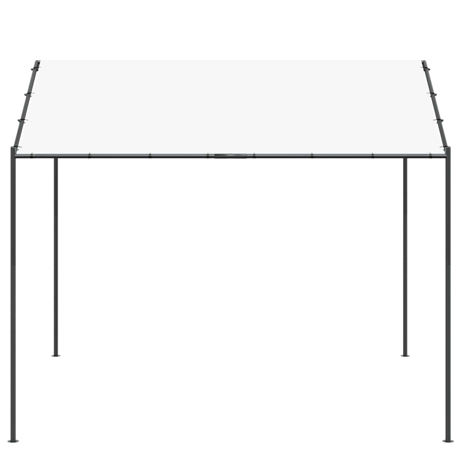 Altán 4 X 4 X 2,6 M Bílý Ocel A Polyester 180 Gsm