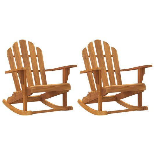 Zahradní Houpací Židle Adirondack 2Ks 79X100X103Cm Masivní Teak