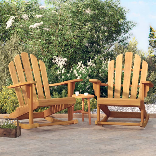 Zahradní Houpací Židle Adirondack 2Ks 79X100X103Cm Masivní Teak