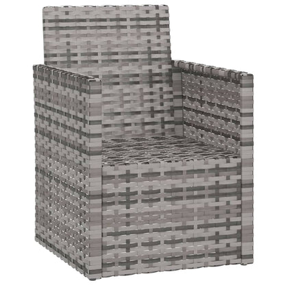 Zahradní Křeslo S Poduškou Šedé Polyratan