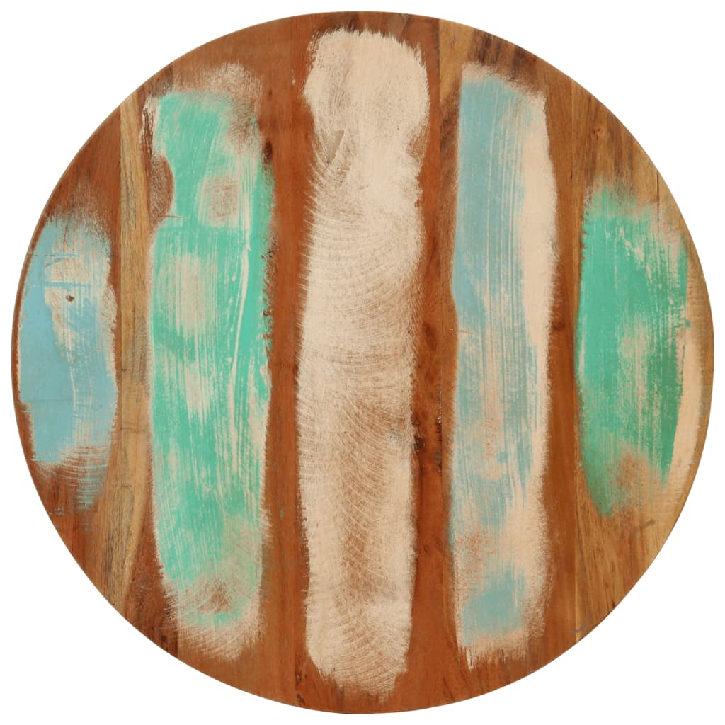 Konferenční Stolek Ø 50X35 Cm Masivní Recyklované Dřevo A Ocel