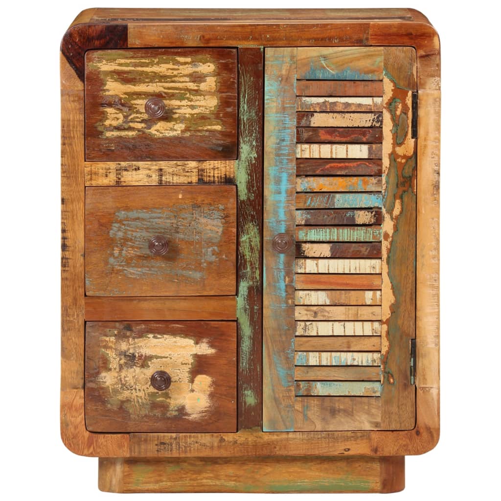 Příborník Se 3 Zásuvkami 55X30X70 Cm Masivní Recyklované Dřevo