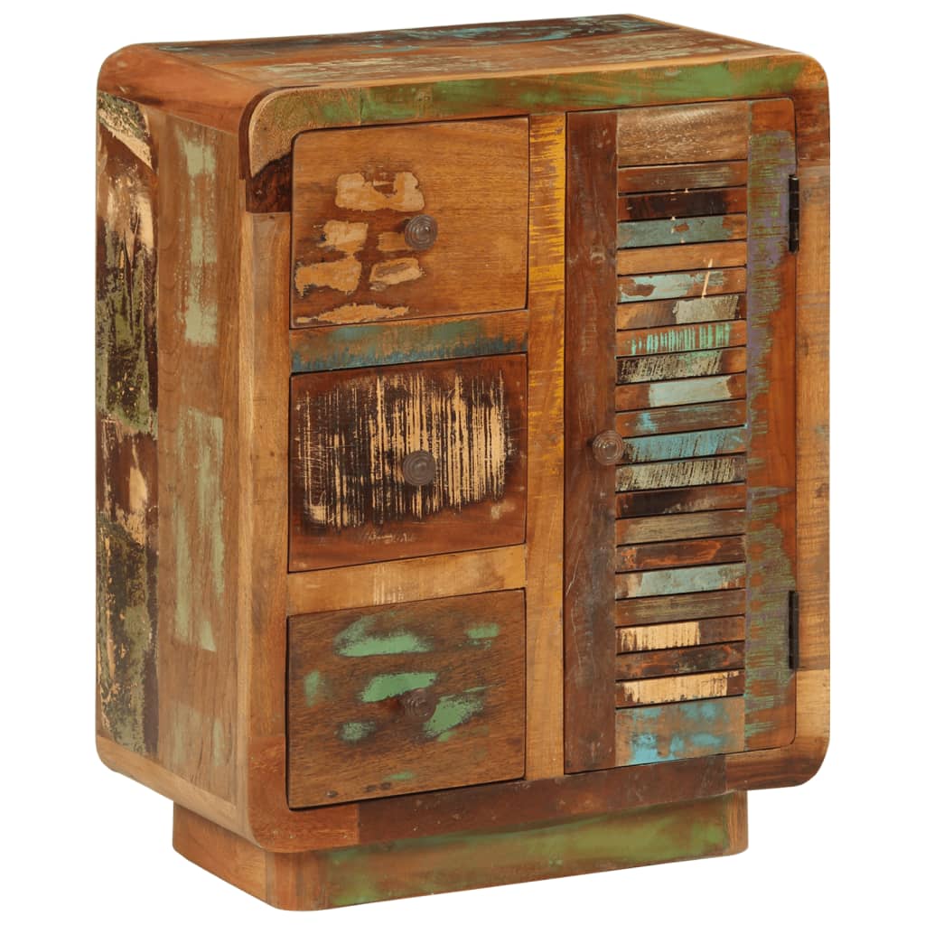 Příborník Se 3 Zásuvkami 55X30X70 Cm Masivní Recyklované Dřevo