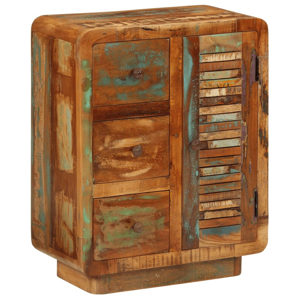 Příborník Se 3 Zásuvkami 55X30X70 Cm Masivní Recyklované Dřevo