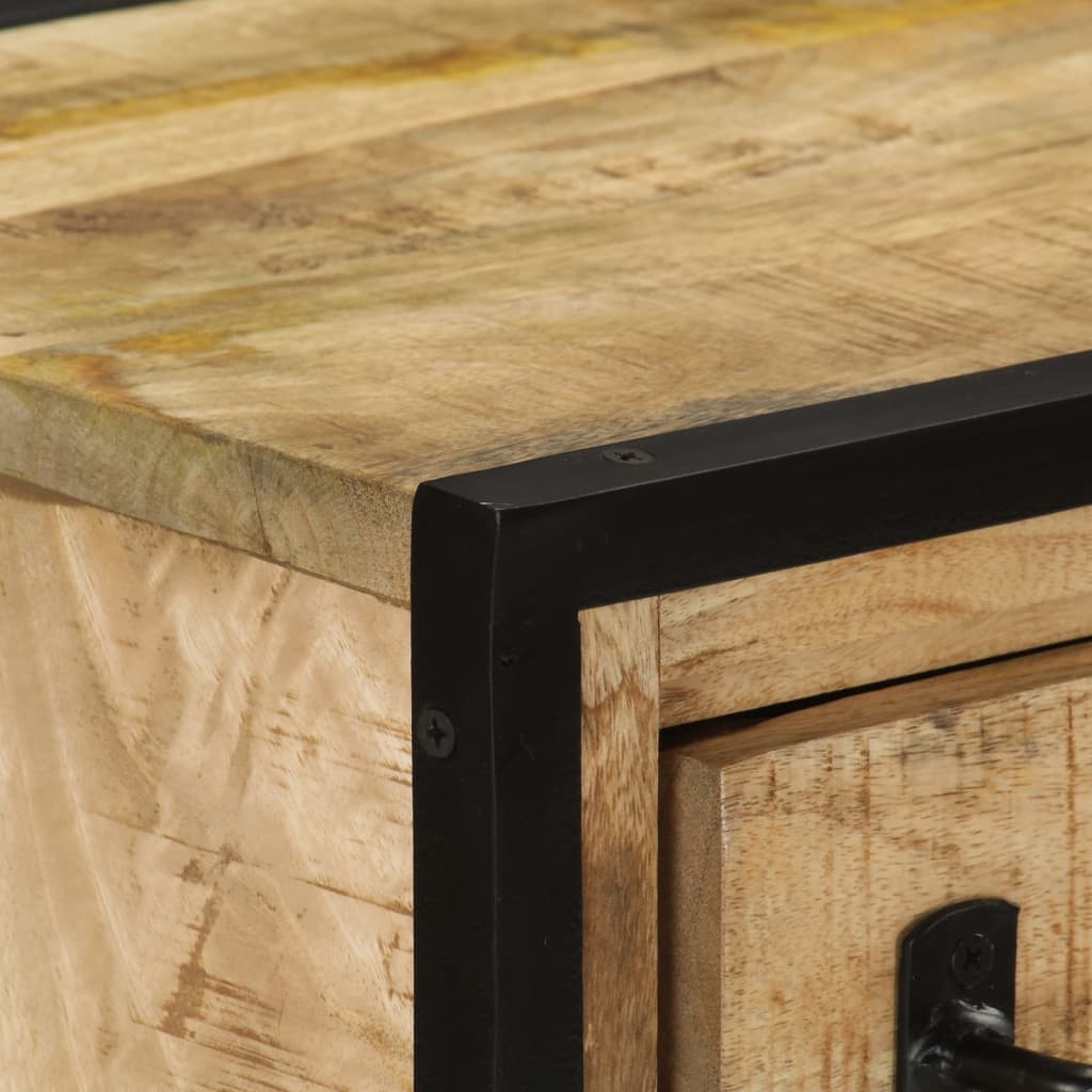 Příborník Se 2 Zásuvkami 53X31X72 Cm Masivní Mangovník A Železo