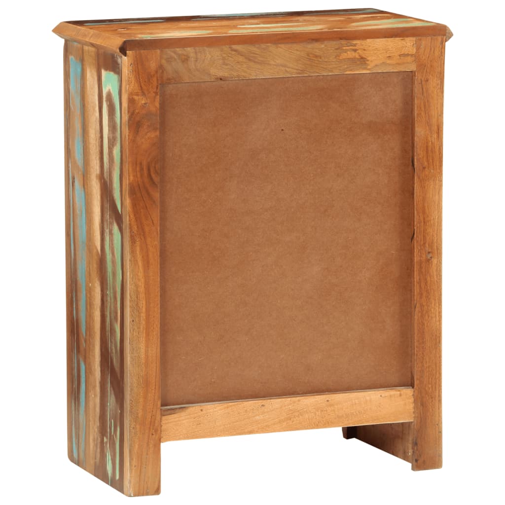 Příborník Se 2 Dvířky 55 X 30 X 70 Cm Masivní Recyklované Dřevo