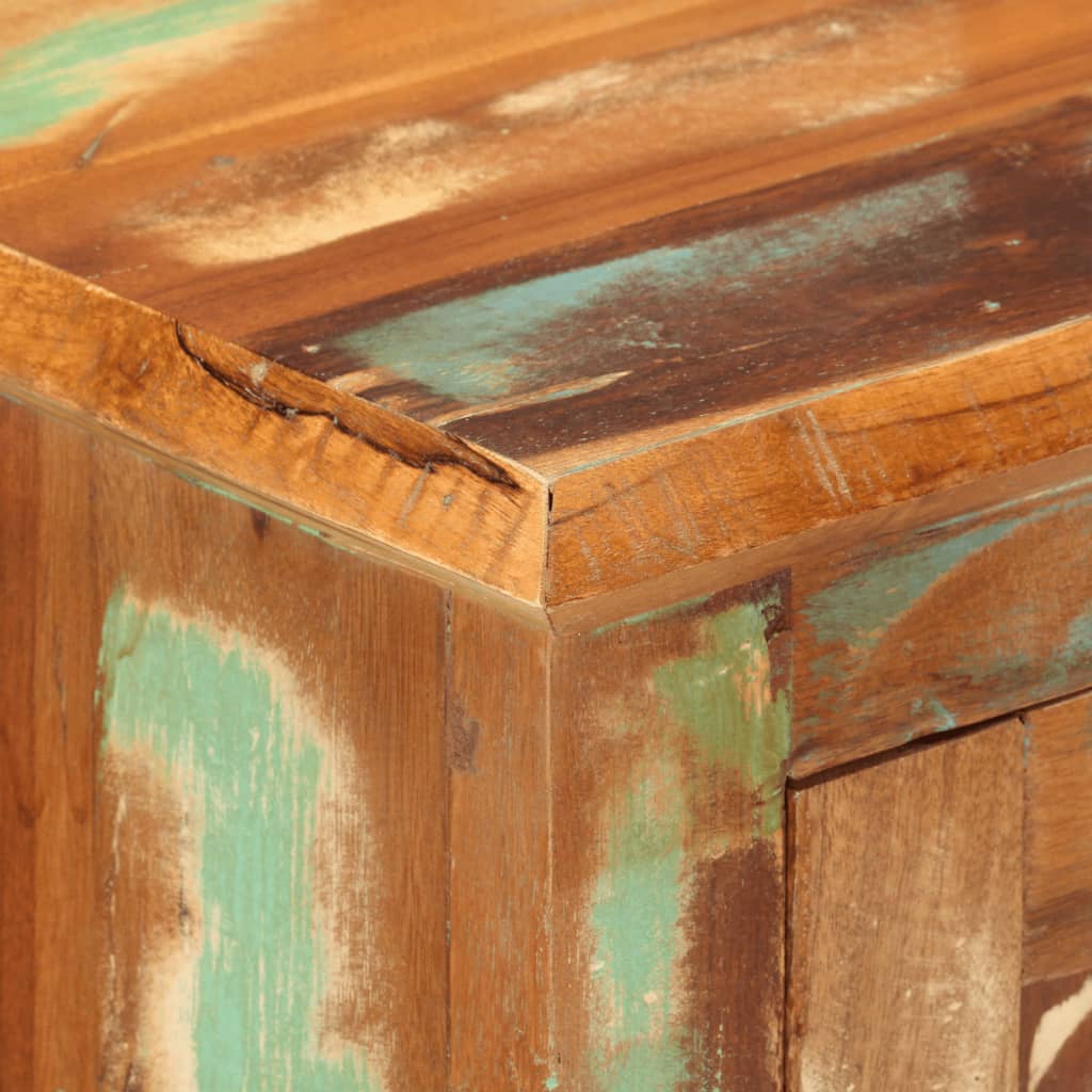 Příborník Se 2 Dvířky 55 X 30 X 70 Cm Masivní Recyklované Dřevo