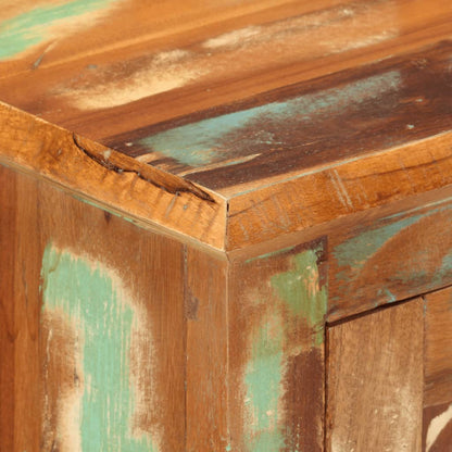 Příborník Se 2 Dvířky 55 X 30 X 70 Cm Masivní Recyklované Dřevo