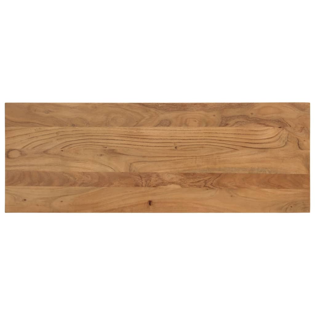 Jídelní Lavice 110 X 40 X 46 Cm Masivní Akáciové Dřevo A Ocel