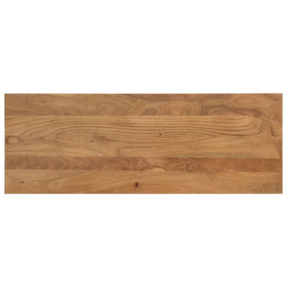 Jídelní Lavice 110 X 40 X 46 Cm Masivní Akáciové Dřevo A Ocel