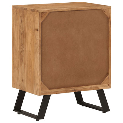 Příborník Se 2 Dvířky 55 X 36 X 72 Cm Masivní Akáciové Dřevo