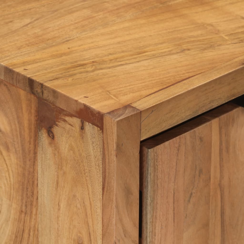 Příborník Se 2 Dvířky 55 X 36 X 72 Cm Masivní Akáciové Dřevo