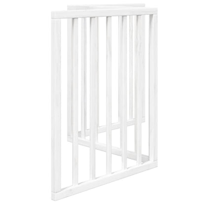 Zábrana Pro Psy Skládací 3 Panely Bílá 150 Cm Topolové Dřevo