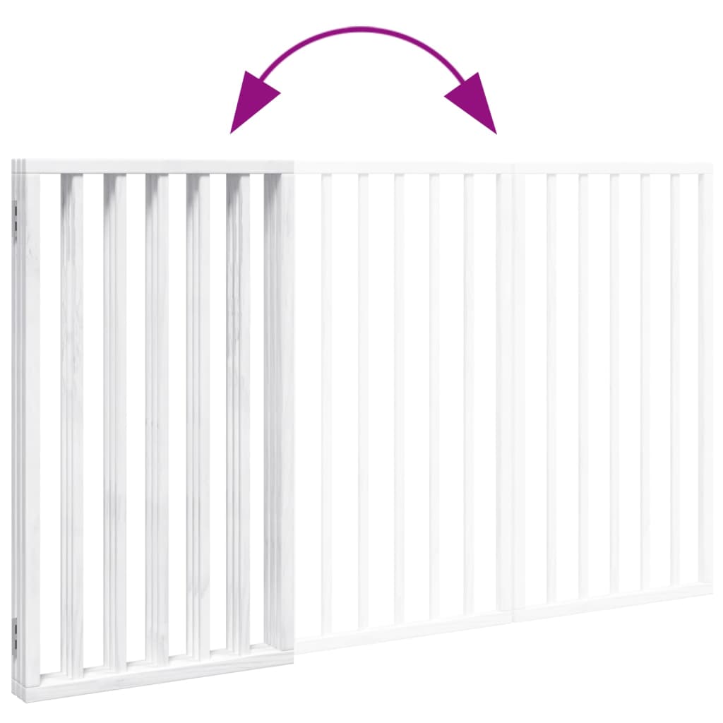 Zábrana Pro Psy Skládací 3 Panely 150 Cm Topolové Dřevo