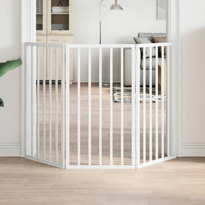 Zábrana Pro Psy Skládací 3 Panely 150 Cm Topolové Dřevo