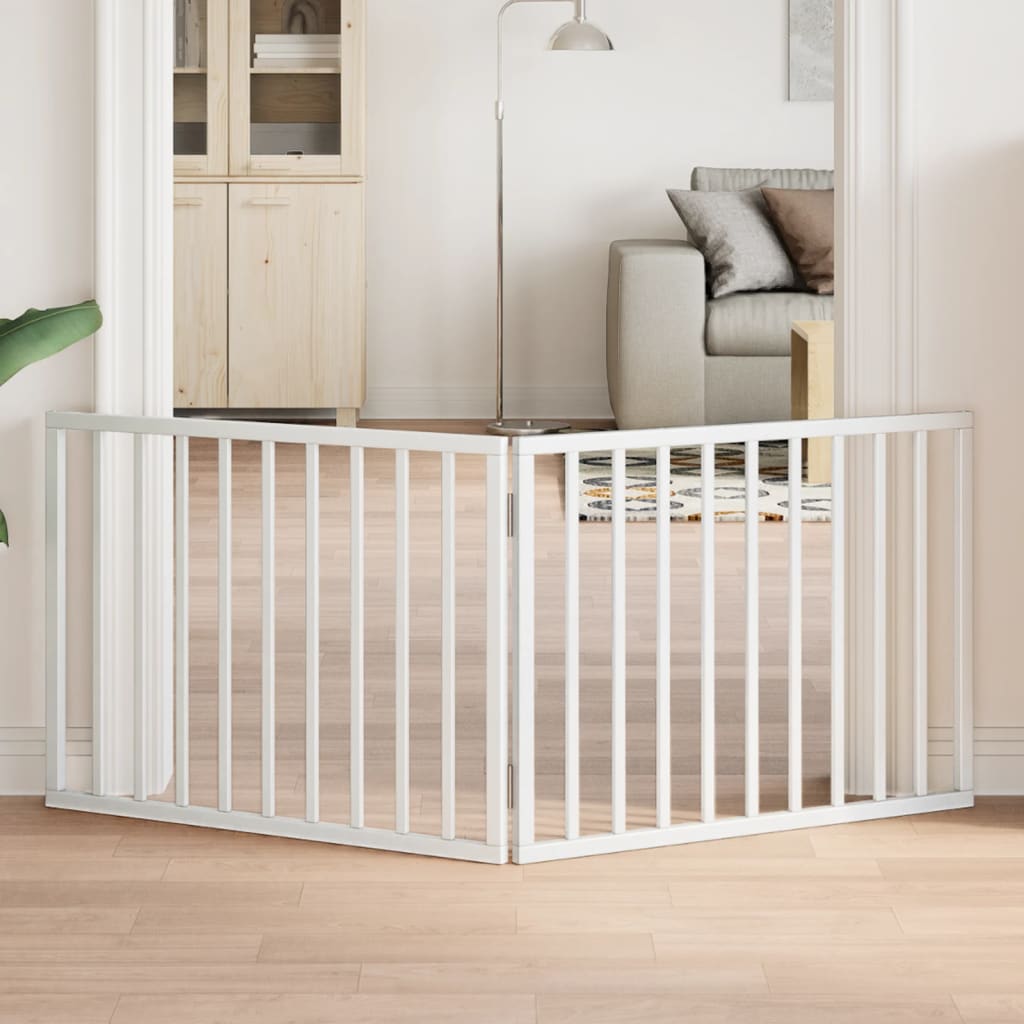 Zábrana Pro Psy Skládací 3 Panely 150 Cm Topolové Dřevo