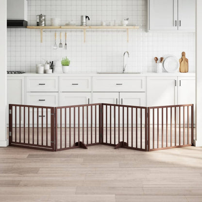 Zábrana Pro Psy Skládací 3 Panely 150 Cm Topolové Dřevo