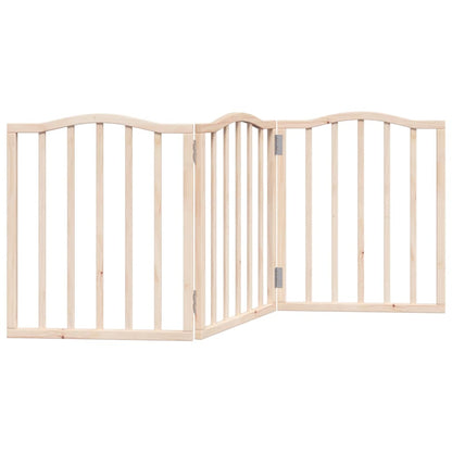 Zábrana Pro Psy Skládací 3 Panely 150 Cm Topolové Dřevo