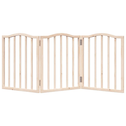 Zábrana Pro Psy Skládací 3 Panely 150 Cm Topolové Dřevo