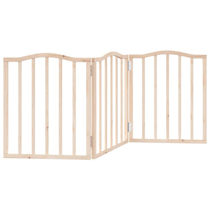Zábrana Pro Psy Skládací 3 Panely 150 Cm Topolové Dřevo