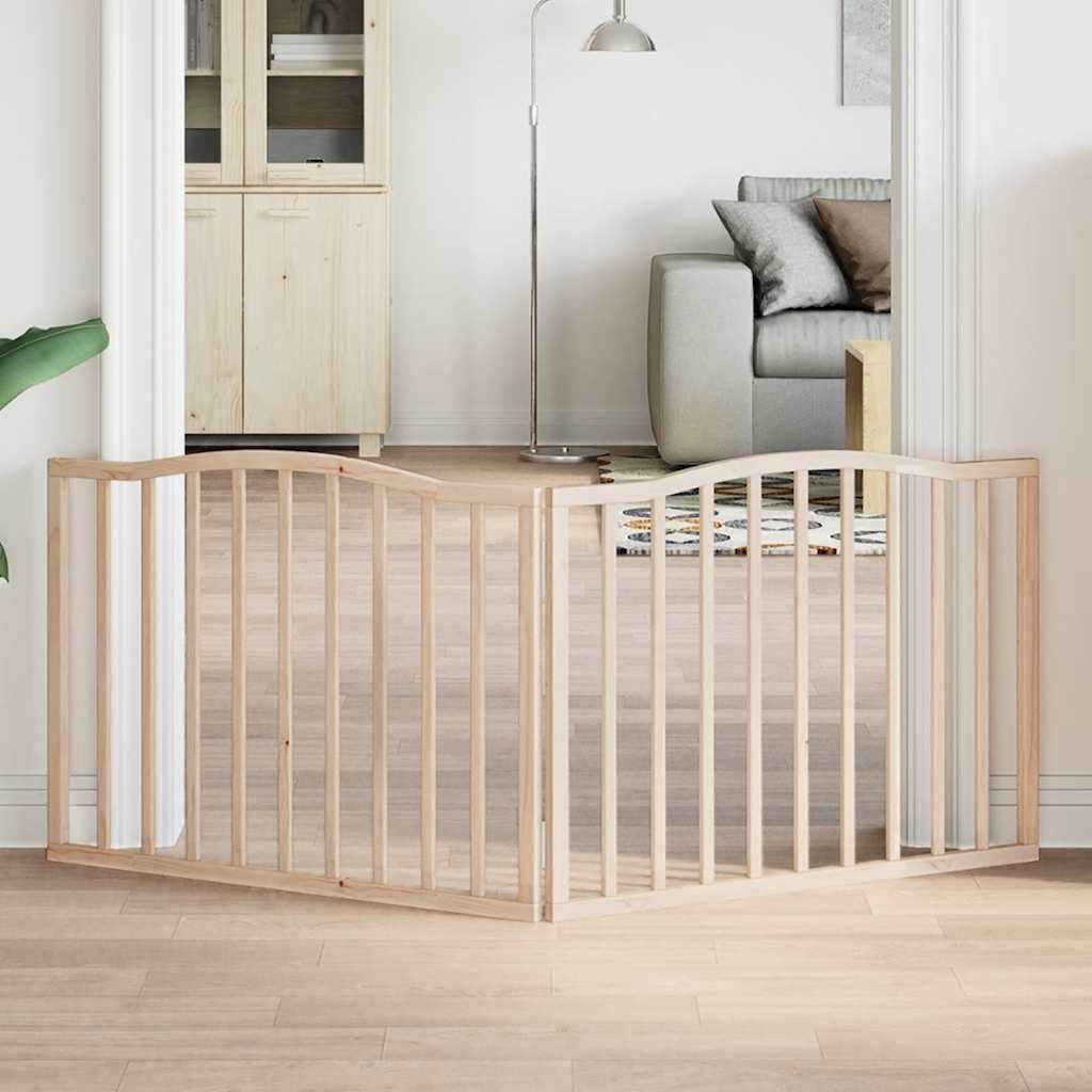 Zábrana Pro Psy Skládací 3 Panely 150 Cm Topol