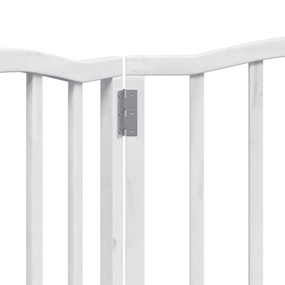Zábrana Pro Psy Skládací 3 Panely Bílá 150 Cm Topolové Dřevo