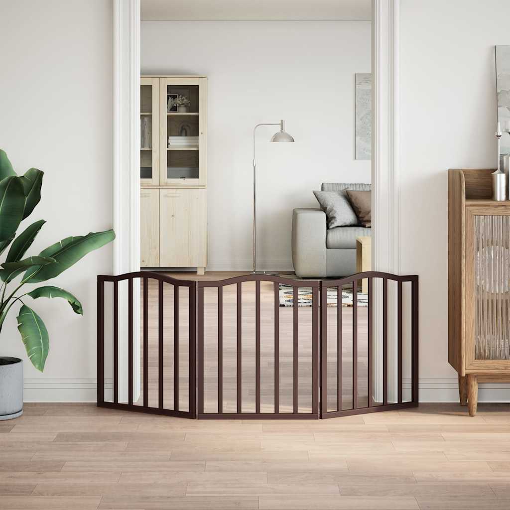 Zábrana Pro Psy Skládací 3 Panely 150 Cm Topol