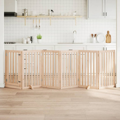 Zábrana Pro Psy Skládací 2 Panely 160 Cm Topolové Dřevo