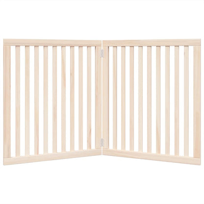 Zábrana Pro Psy Skládací 2 Panely 160 Cm Topolové Dřevo