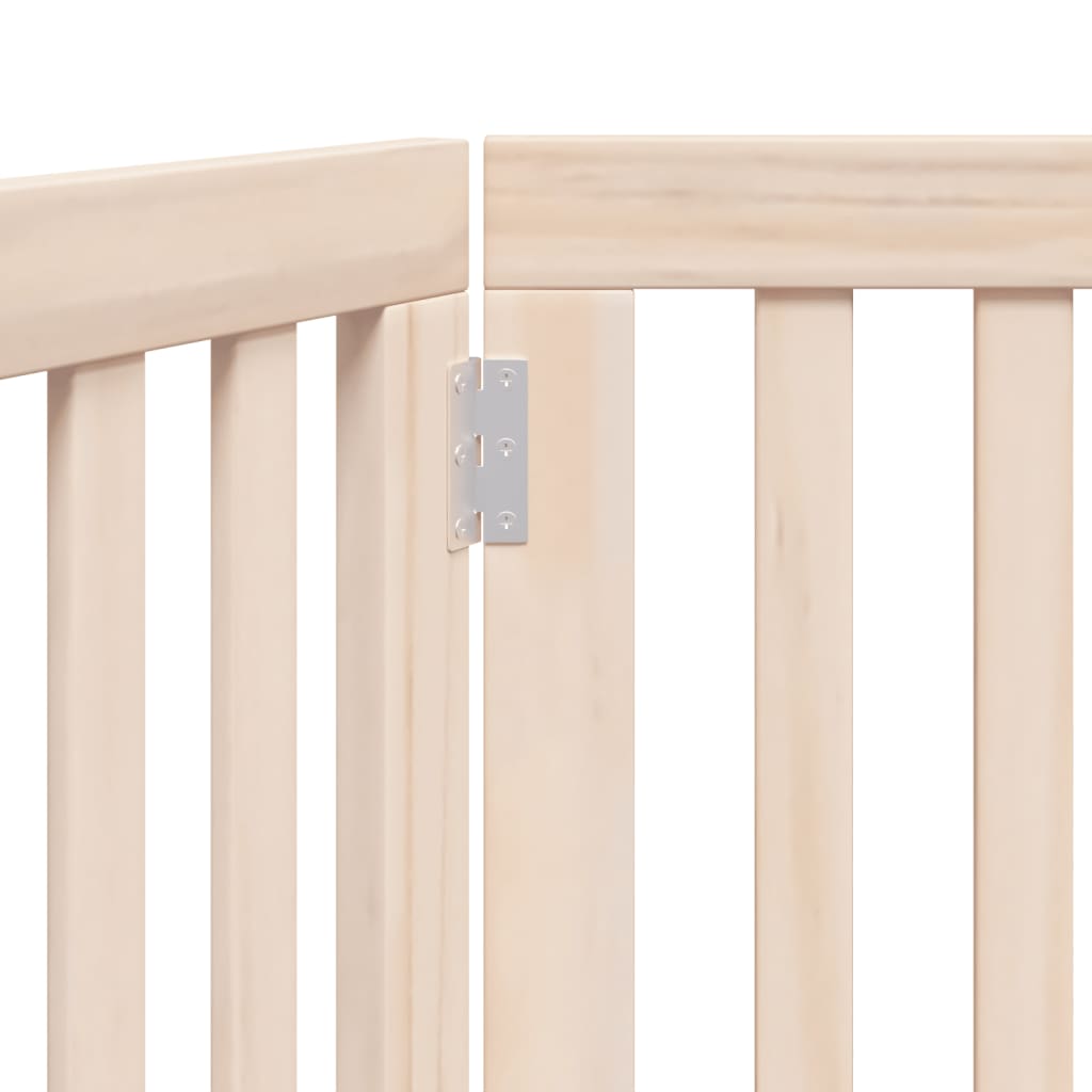 Zábrana Pro Psy Skládací 2 Panely 160 Cm Topolové Dřevo