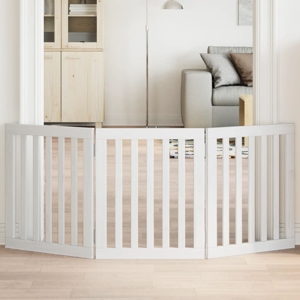 Zábrana Pro Psy Skládací 2 Panely 160 Cm Topolové Dřevo