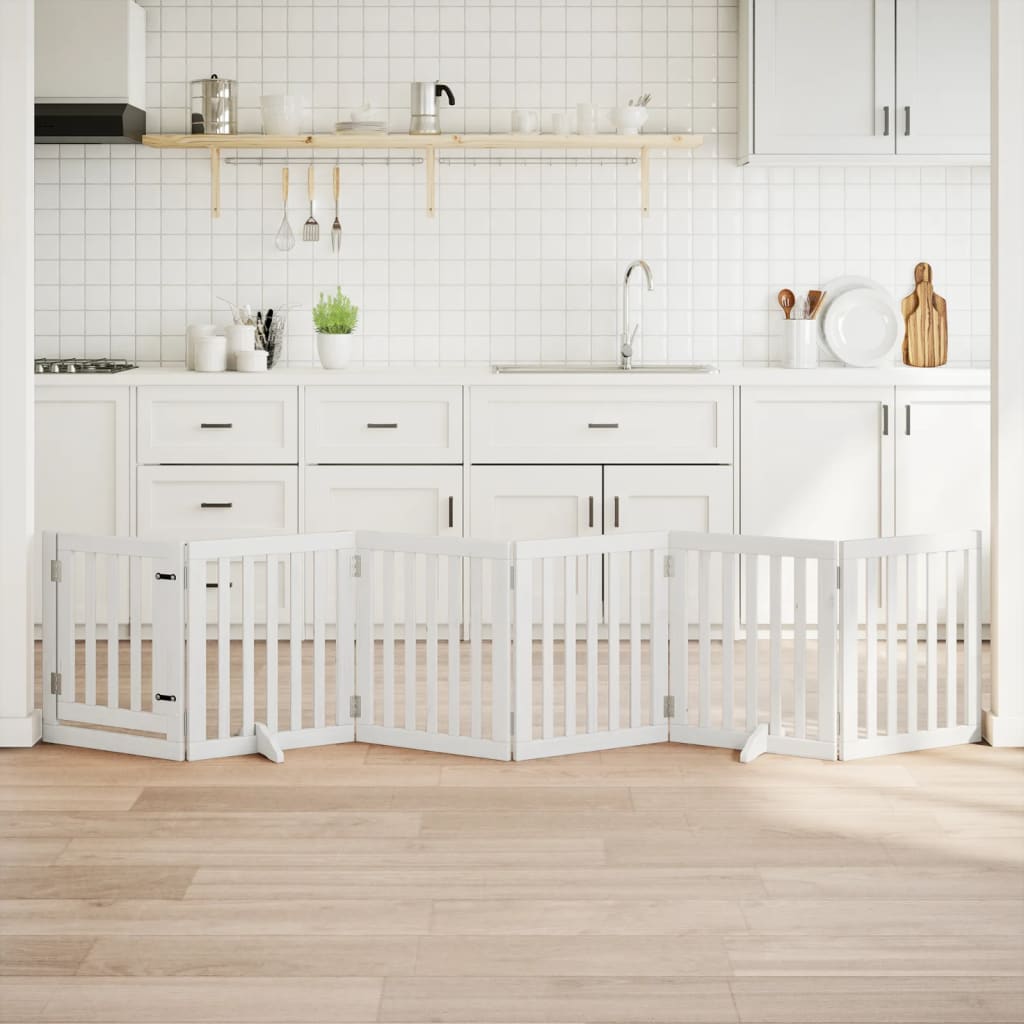 Zábrana Pro Psy Skládací 2 Panely 160 Cm Topolové Dřevo