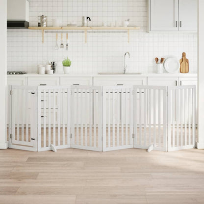 Zábrana Pro Psy Skládací 2 Panely 160 Cm Topolové Dřevo