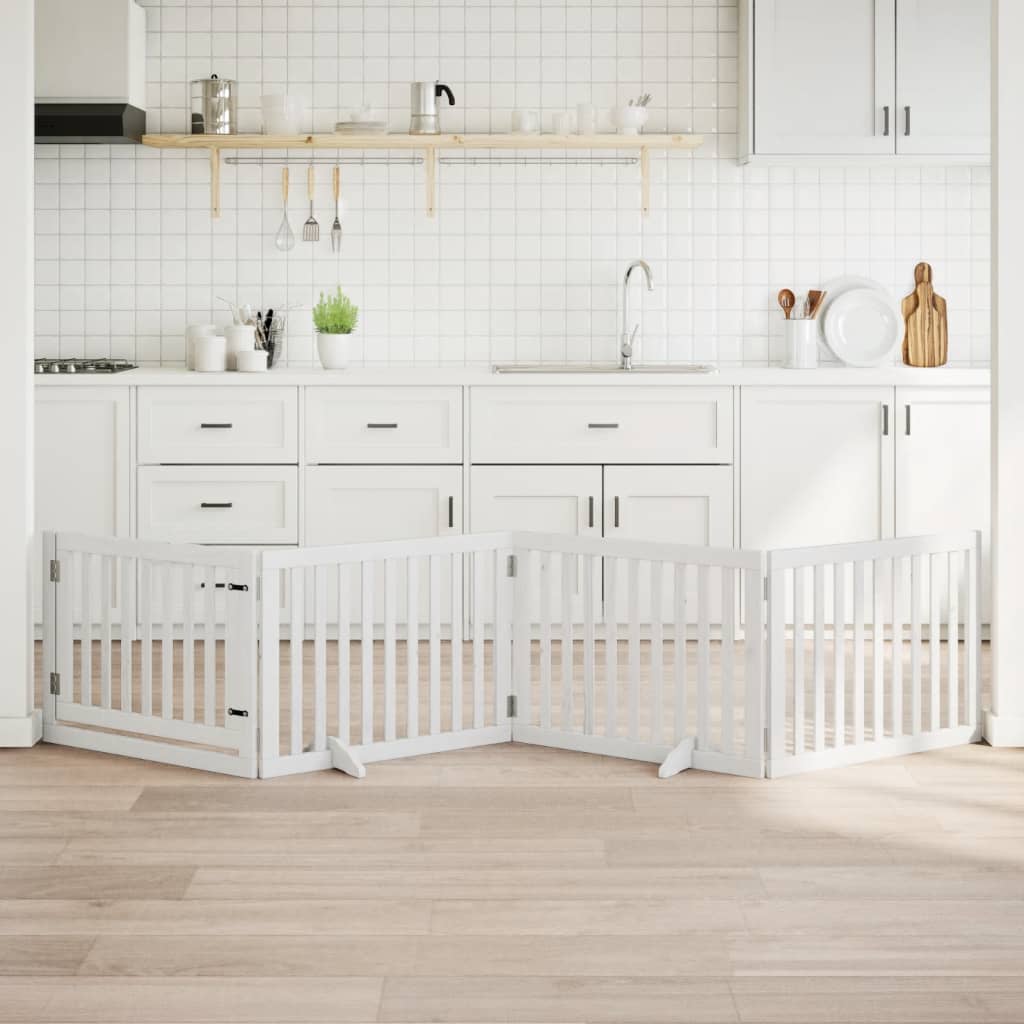 Zábrana Pro Psy Skládací 2 Panely 160 Cm Topolové Dřevo