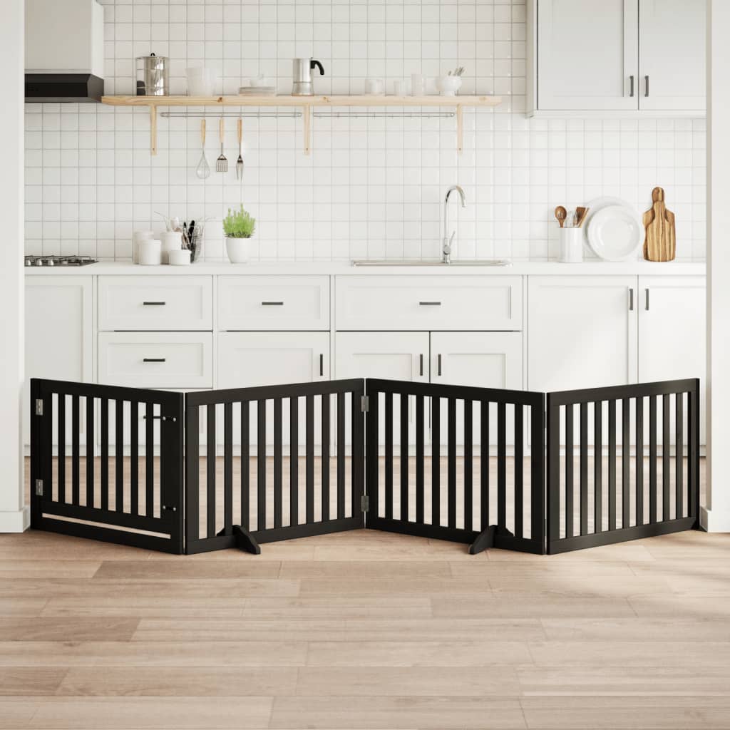 Zábrana Pro Psy Skládací 2 Panely 160 Cm Topolové Dřevo